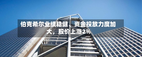 伯克希尔业绩稳健、资金投放力度加大，股价上涨2%-第2张图片