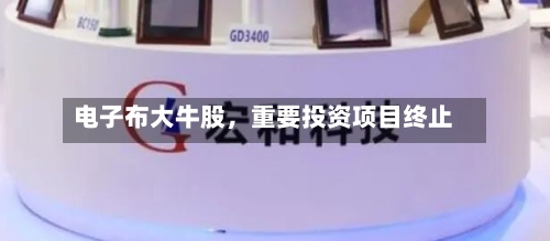 电子布大牛股	，重要投资项目终止-第2张图片