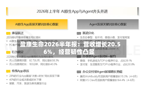 盈康生命2026半年报：营收增长20.56%，经营韧性凸显
