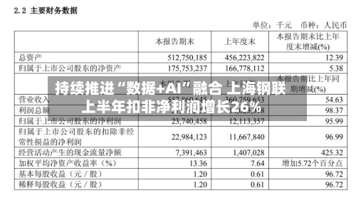 持续推进“数据+AI	”融合 上海钢联上半年扣非净利润增长26%-第2张图片