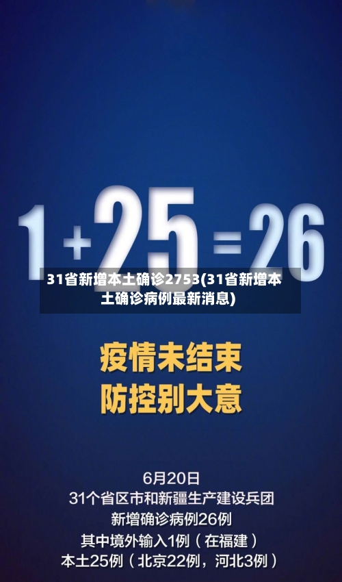 31省新增本土确诊2753(31省新增本土确诊病例最新消息)