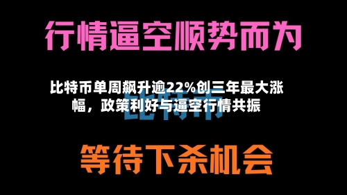 比特币单周飙升逾22%创三年最大涨幅	，政策利好与逼空行情共振-第3张图片