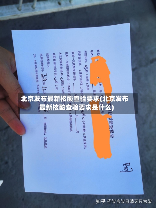 北京发布最新核酸查验要求(北京发布最新核酸查验要求是什么)