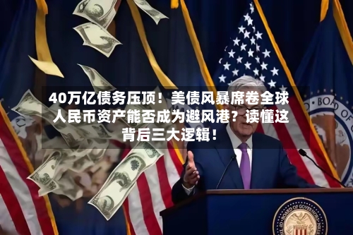 40万亿债务压顶！美债风暴席卷全球 人民币资产能否成为避风港？读懂这背后三大逻辑！